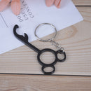 Mouse wine beer bottle opener ring keychain metal key chain kitchen suppliesOZ
