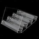 4 Layers Clear Bathroom Makeup Nail Polish Lash Mascara Rack Stand Holder Shelf