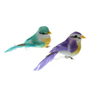 4pcs Artificial Mini Birds Handmade Kid Craft Home Photograph Party Wedding
