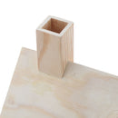 Wooden Bird House Perches Log Cabin for Indoor Cage Hanging Decoration