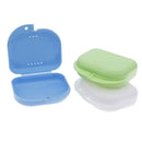 Practical Denture Bath Case Dental False Storage Box with Hanging Net Container/