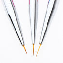 3Pcs 3 Sizes Round Pointed Tips Paintbrushes for Detail Painting Fine Tip Paint