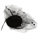 Ladies Hairspray Decoration Net Yarn Punk Burlesque Mini Hat Black X2W1