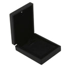 LED Lighted Necklace Box Rubber + Plush Pendant Case for Jewelry Display We