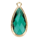 15 Crystal Glass Teardrop Pendant Beads Charms DIY Necklace Bracelet Earring