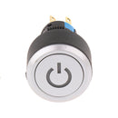 IP67 Vandal Proof Push Button Switch With LED Illumination 22mm Panel Dash