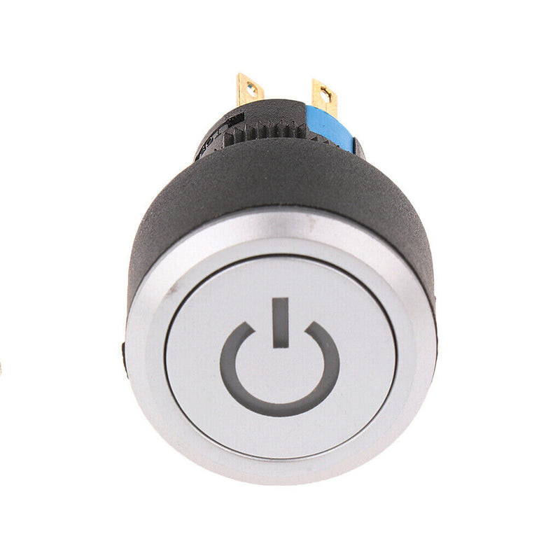 IP67 Vandal Proof Push Button Switch With LED Illumination 22mm Panel Dash