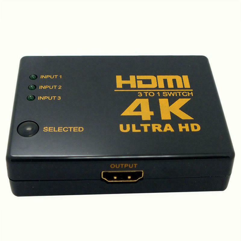 3 in 1Out HDMI Switch Switcher Selector Splitter 3 Port Hub Box For HDTV HD CYX