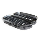1 Pair Double Slat Line Front Bumper Grill Hood Kidney Grille Grill for 201