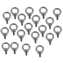 20 Pcs M6 Stainless Steel Lifting Eye Bolt Marine Grade