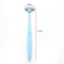 1xplastic tongue tounge cleaner scraper dental care oral hygiene mouth Bj