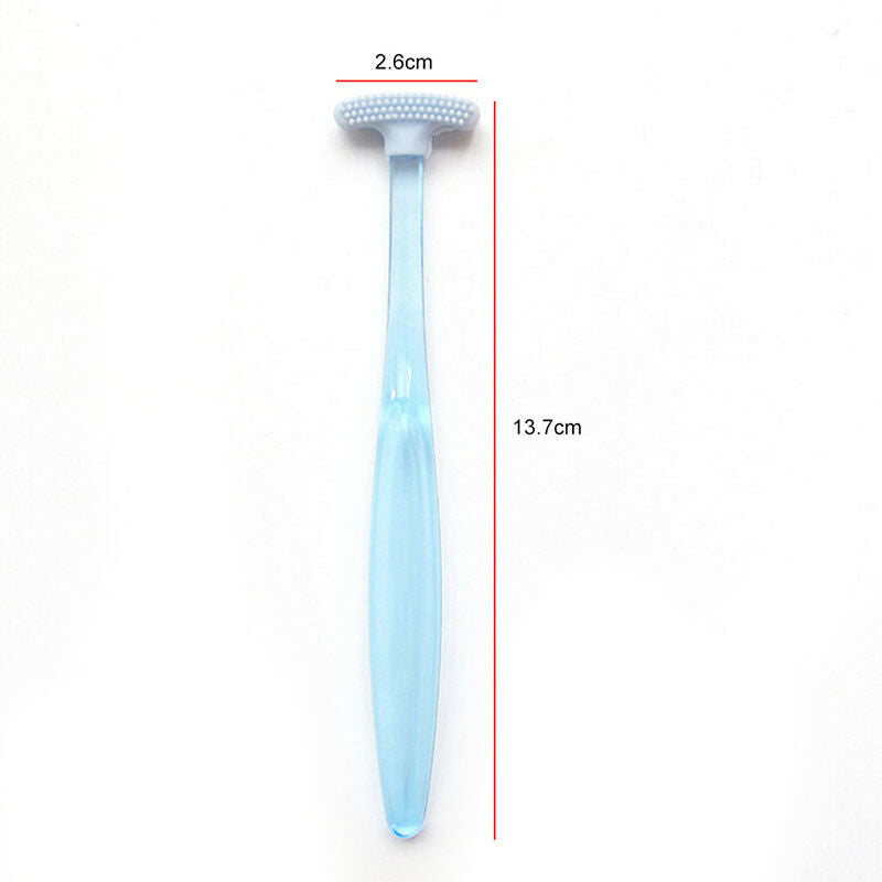 1xplastic tongue tounge cleaner scraper dental care oral hygiene mouth Bj