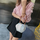 Korean Version Of the Simple Wild Ring Handle Wallet European Retro Shoulde