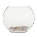 Flat Mouth Clear Mini Desktop Glass Fish Tank Aquarium Bowl Decoration 1