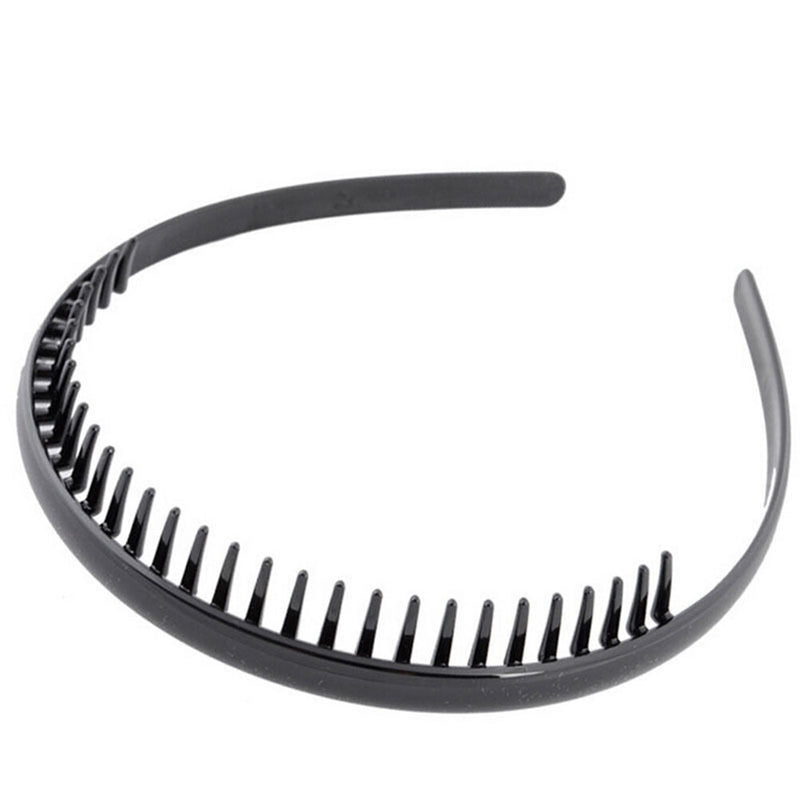 Best Mens Toothed Sports Football Soccer Headband Hair Band Black Gift