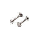 2 Pcs Surgical Steel Cz Labret Lip Ring Piercing Jewelry Tragus Nail Lip Stud ES