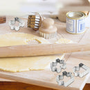 4pcs/set Cookie Puzzle Shape Stainless Steel Biscuit Mold Dessert Make ToolB Hn