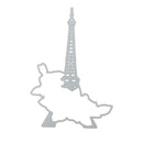 2pcs Silicone Transparent Seals Clear Stamps+Cutting Die for DIY Scrapbook