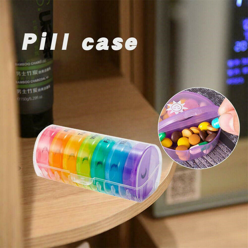 Pill Case Weekly Pills Compartments Organizer Twice A Day For Travel Portable