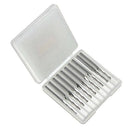 Set carbide end mill cutter carbide burrs tool 10 pcs 1/8 inch2mm B1Z9