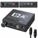Digital to Analog HiFi Headphone SPDIF Optical Coaxial Amplifier Audio Converter