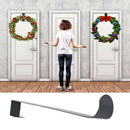 1Pcs Christmas Decoration over Door Wreath Hanger (White)