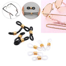 100Pcs Glasses Chain Ends Retainer Connector Holder Eyeglasses Chain Rubber Ends