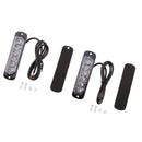 2x 6-LED Emergency Vehicle Grill Warning