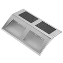 2pcs Waterproof 4 LED Solar Power Wall Lamps Garden Yard Fence Path Night Lights