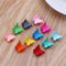 20pcs Mini Hair Claws Candy Colour Hair Clips Butterfly Hair Clamps Accessories