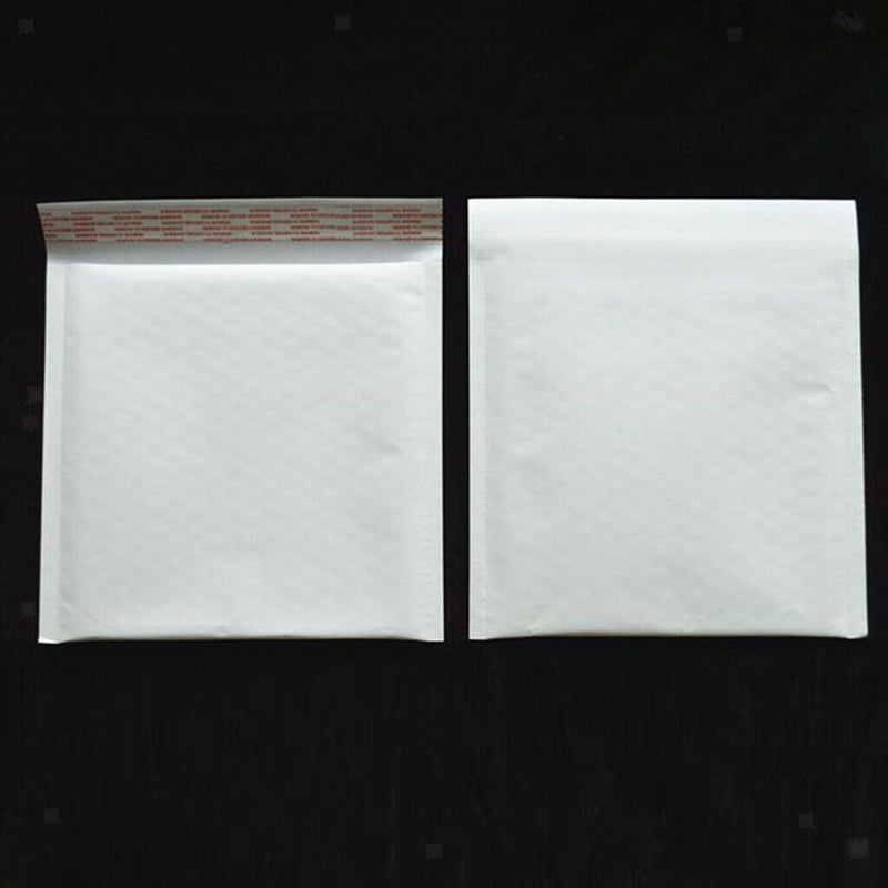 50 Pieces Bubble Padded Envelopes Self Seal Mailers Bags White 12x18cm