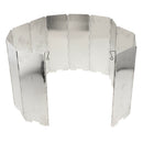 Folding Outdoor Camp Stove Windscreen | Aluminum Backpacking Stove Windshield |