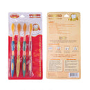 4pcs Charcoal Toothbrush Nano Dental Care Dual Mode Soft Tooth Brush