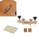 Solid Wood Acoustic Guitars Bridge Caul Clamp Cork Gasket Bridge Pins Set
