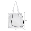 Clear Women Shoulder Handbags Jelly Transparent Plastic Summer Beach Bags
