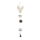 Wood Christmas Tree Star Pine Cone Ball Pendant Hanging Decor Ornament (D) A