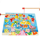 Baby Kids Magnetic Fishing Game Wooden Toys Puzzle Jigsaw Educational Toys