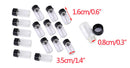 20Pcs 3ml Clear Glass Vials Bottles Screw Cap for Stash Jar Potion Vials Sample