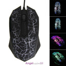 USB Mouse 3 Buttons Optical Gaming Game Mouse 7 Colors LED for PC Laptop
