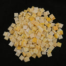 250x Orange Square Glass Mosaic Tiles Pieces for Art Craft 10x10mm Supplies