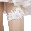 1pc Women Garter Rhinestone Lace Leg Ring Sexy Garters Thigh Wedding Whit OZ