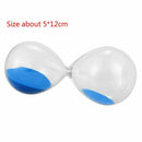 Large Fashion Blue Sand Glass Sandglass Hourglass Timer Clear Smooth Glass
