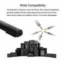 Wireless Bluetooth Receiver 3.5mm AUX Audio Stereo Music Hands Free Car Adapter~