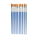 10x/Set Paint Brush Set New Nylon Blue Brush Kid Watercolor Drawing Painting LJ