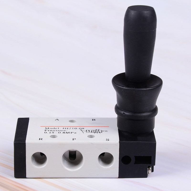 4H210-08 5 Ways 2 Position Pneumatic Mechincal Hand Lever Valve Gn