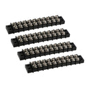 4pcs 10 Gang Screw Terminal Block With Nickel Plated Brass Contacts For Boat