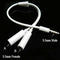 3.5mm AUX Audio Mic Splitter Cable Earphone Headphone Adapter 1 MaleTo 2FemaleX2