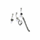 Belly Button Dangle Rings Crystal Jewelry Barbell Navel Ball Bar Body Piercing w
