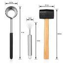 Coconut Opener Set For Young & Mature Coconuts By Coconut Tools For Meat Re