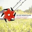 6 Teeth Brush Cutter Blade Metal Trimmer Head 65Mn Grass Trimmer Blades